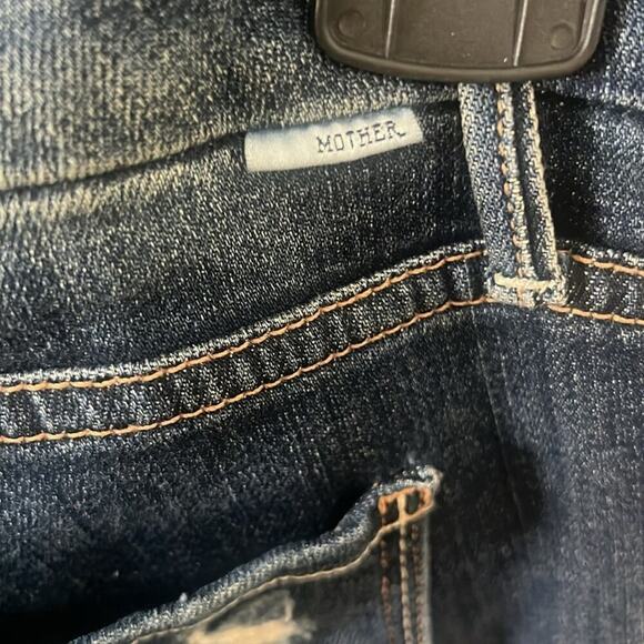 MOTHER THE LOOKER ANKLE SKINNY FRAY ALLEY CAT‎ JEANS SIZE 30 - Picture 3 of 10